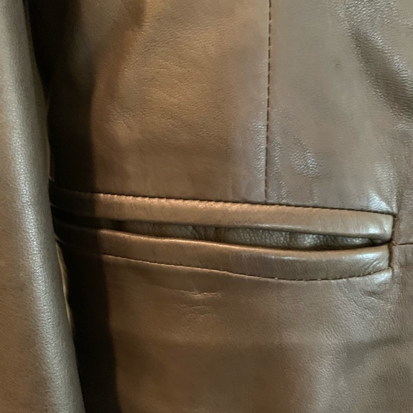ARMANI COLLEZIONE Leather overcoat - Picture 2 of 4